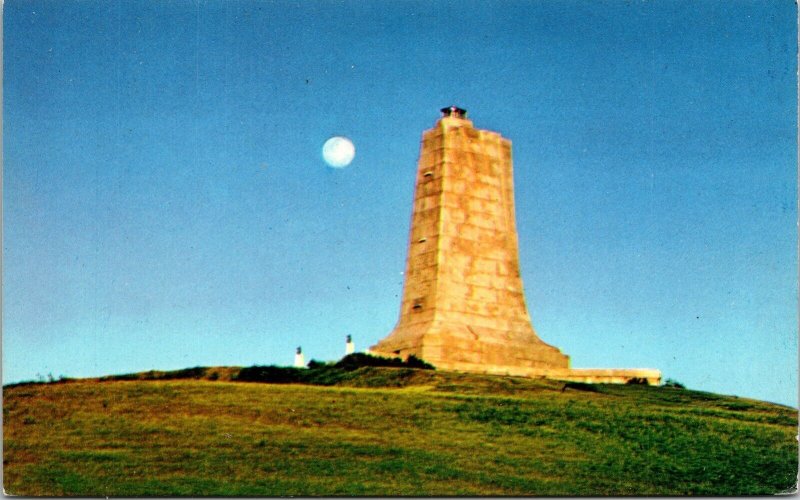 Outer Banks Outer Space Full Moon Kill Devil Hill Postcard UNP VTG Plastichrome 