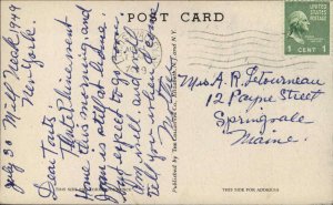 LONG ISLAND NY Oyster Bay Post Office Old Postcard