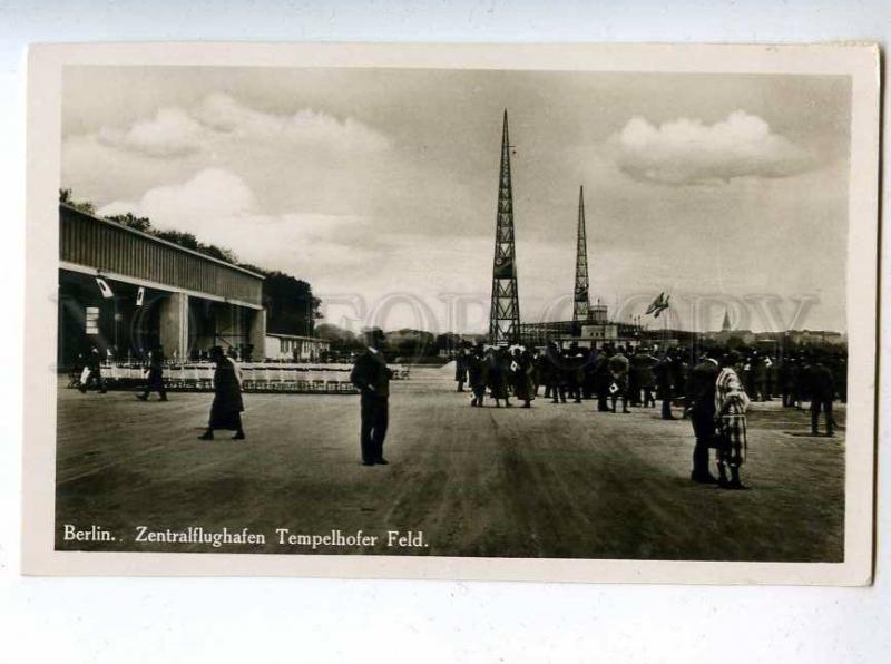 206538 GERMANY BERLIN Central airport Vintage photo postcard