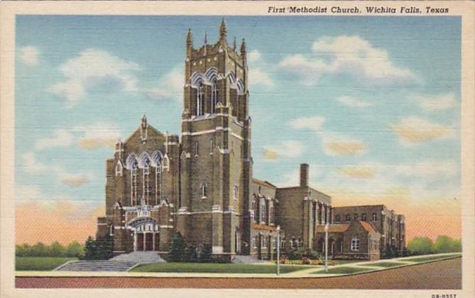 Texas Wichita Falls First Methodist Church Curteich