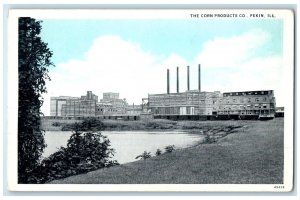 c1920's The Corn Products Co. Smokestacks Factory Pekin Illinois IL Postcard