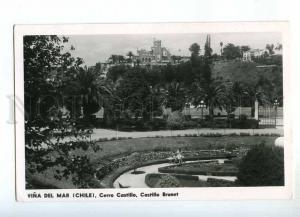 241223 CHILE Vina del Mar Cerro Castillo OLD RPPC to SWEDEN