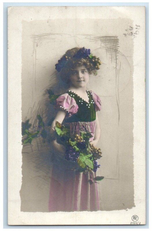 1910 Pretty Girl Enderlin North Dakota ND RPPC Photo Posted Antique Postcard