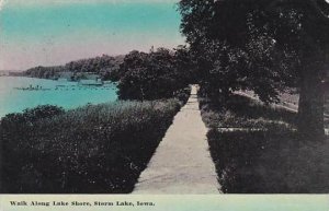 Iowa Storm Lake Walk Along Lake Shore 1914