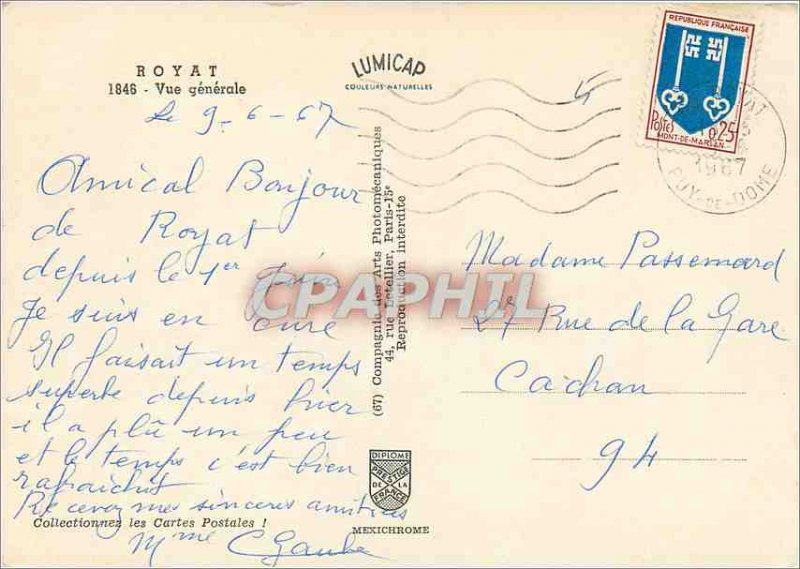 Modern Postcard Royat General view