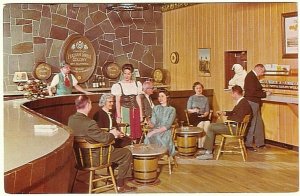 Wine Sampling, Italian Swiss Colony, Asti, California, Vintage Chrome Postcard