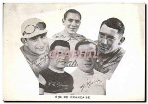 Postcard Old Bike Cycle Cycling Team Francaise