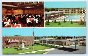 JOLIET, IL Illinois ~ Roadside Route 66~ HOLIDAY INN c1960s Curt Teich Postcard