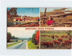 Postcard Greetings From Kansas