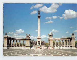 Postcard Heroes' Square, Millenary Monument, Budapest, Hungary