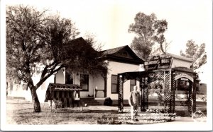 Frashers Real Photo Postcard Wedding Bell Mecca of Romance in Yuma, Arizona