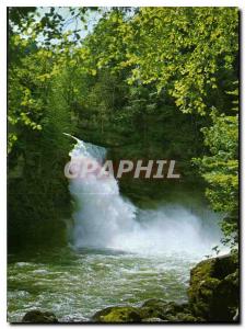 Postcard Modern Franche Comte Picturesque The Saut du Doubs Frontiere Franco ...