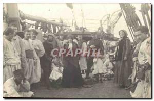 PHOTO CARD Boat Marseille Army Hairy boat