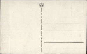 Little Girl Chasing Goose Ach Warest Du Mein Eigen! c1910 Postcard