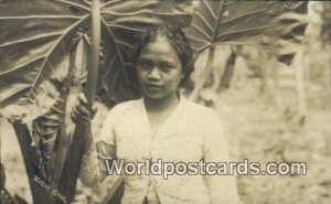 Real Photo Malay Girl Malaya, Malaysia Unused 