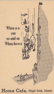 Colorado Cripple Creek Home Cafe