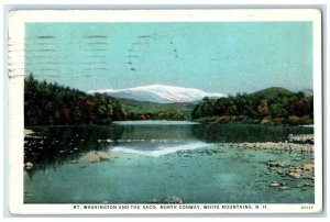 1920 Mt. Washington Saco North Conway White Mountains New Hampshire NH Postcard