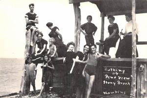 Bathers at Pine View Dock - Stony Brook, New York
