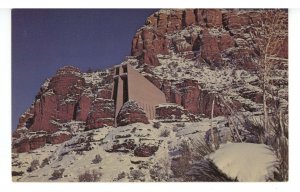 AZ - Sedona. Winter at the Chapel, Memorial to Lucien & Marguerite Brunswig