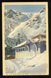 Tuckerman Ravine, New Hampshire/NH Postcard, US Forest Service Ski Shelter