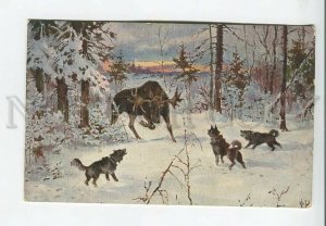 3183249 RUSSIA MILOSLAVIN hunting elks dog Vintage Serie 100 #9