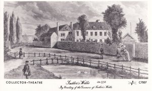 Sadlers Wells Theatre London in 1700s Painting RPC Postcard