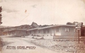 Manitou Springs Colorado Royal Arms Motel Vintage Postcard AA79856