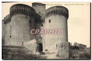 Old Postcard Villeneuve-les-Avignon Entree Du Fort Saint Andre