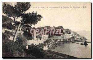 Postcard Old Marseille Corniche Promenade The Prophet