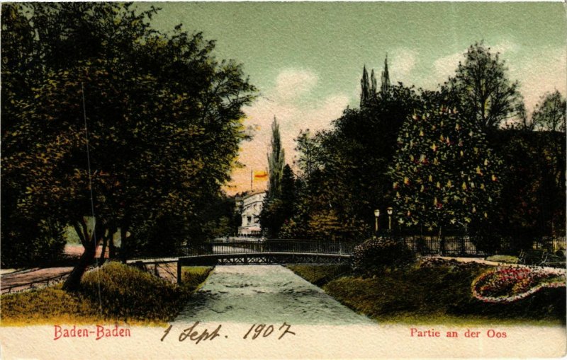 CPA AK Baden-Baden- Partie an der Oos GERMANY (889015)