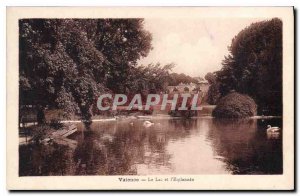 Old Postcard valence lake and eaplanade