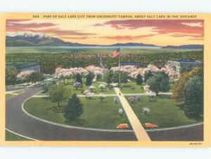 Linen CITY FROM THE UNIVERSITY CAMPUS Salt Lake City Utah UT E1050
