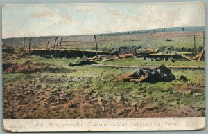 GERMAN WWI BATTLEFIELD DEAD BODIES ANTIQUE POSTCARD