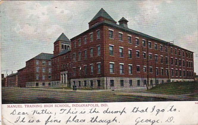 Indiana Indianapolis Manuel Training School 1907