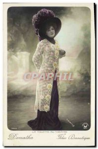 Theater Postcard Old Woman in toilet Dramatic Theater DeMatha Folies