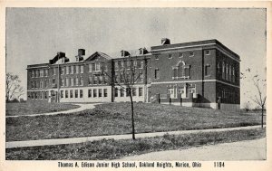 H95/ Marion Ohio Postcard c1910 Thomas A Edison Junion High School 78