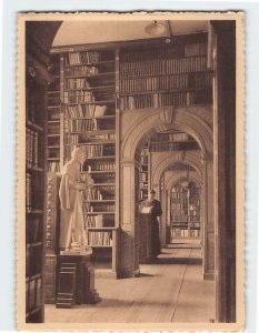 Postcard The Library Couvent des Redemptoristes Beauplateau Belgium