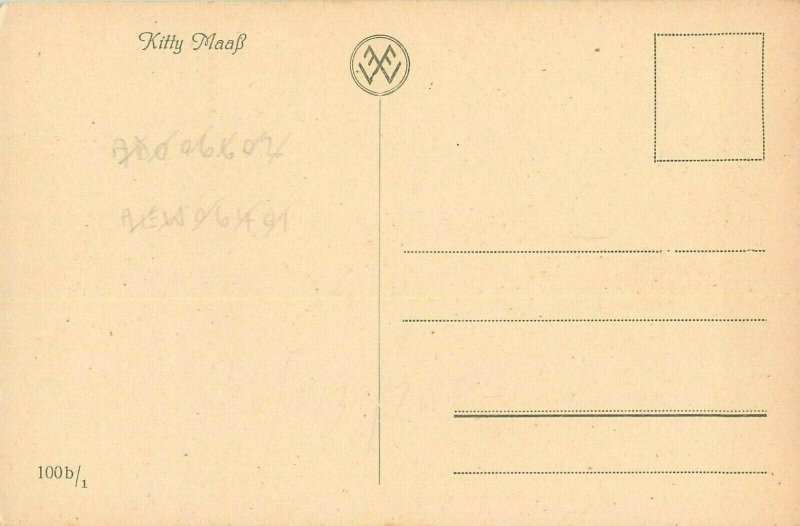 Woman portrait by Max Brüning - Kitty Maaß