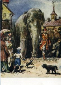 152694 KRYLOV fables elephant & little dog by TARANOV old Rus