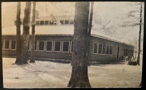 Vintage Postcard 1930's Dining Hall, Cathedral Pines, NEFE Camp, Rumney, NH