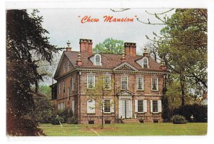 Chew Mansion Cliveden Germantown PA Historic Home Revolutionary War Vtg Postcard