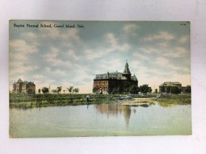 Baptist Normal School Grand Island NE Nebraska Postcard