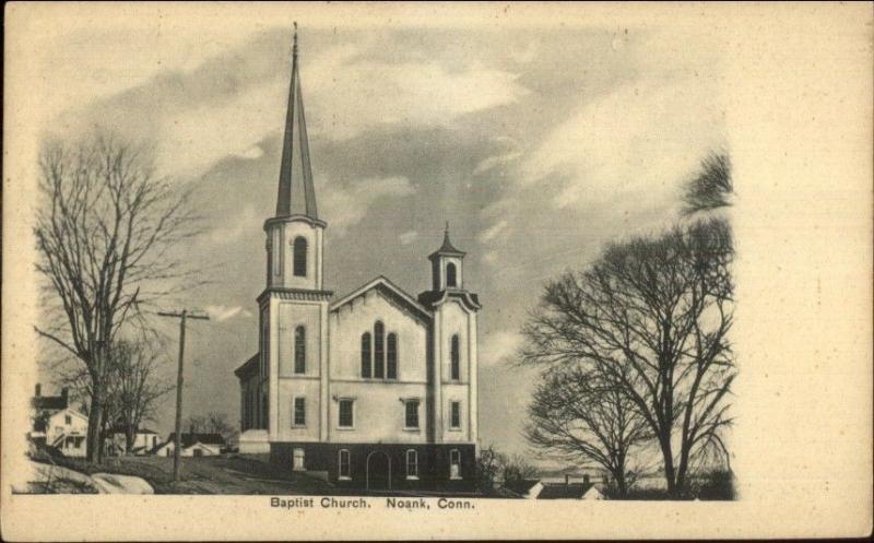 Noank CT Baptist Church c1905 Postcard