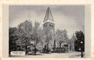 London Ohio Methodist Church Street View Antique Postcard K29517