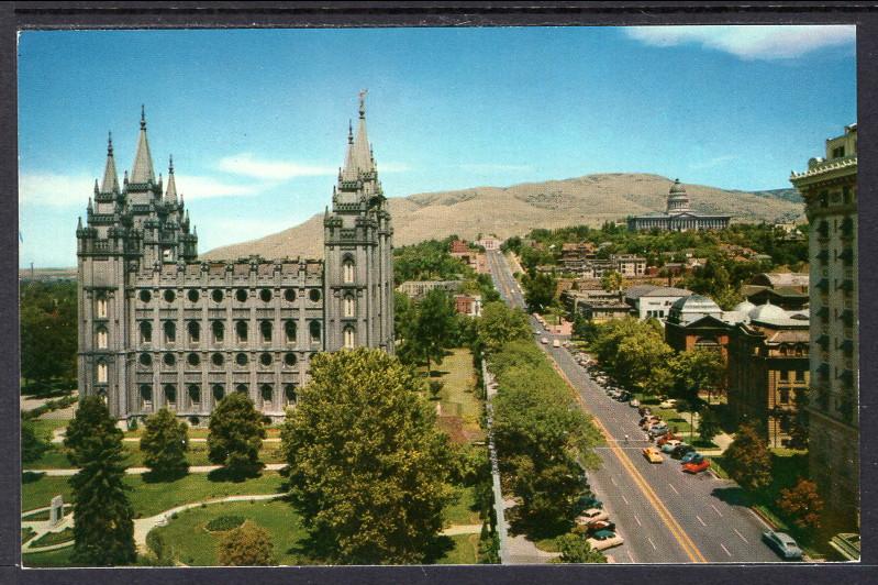 North Main Street and Mormon Temple,Salt Lake City,UT BIN