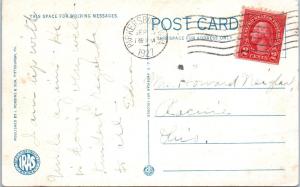 SPENCER, WV West Virginia    STATE HIGHWAY, Old CAR    1927   Postcard