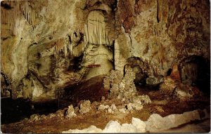 Frozen Waterfall Carlsbad Caverns National Park New Mexico NM Postcard VTG UNP 