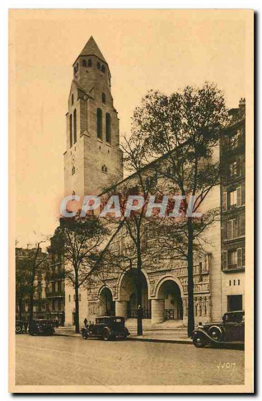 CARTE Postale Old Paris Strolling Church St Pierre de Chaillot