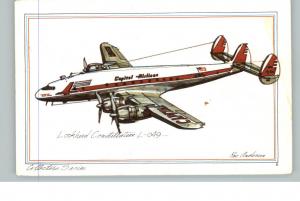 Lockheed Constellation Airplane Postcard