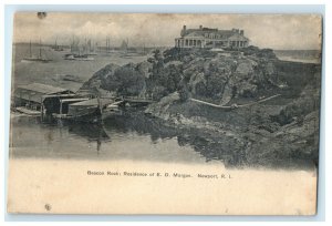 c1905s Beacon Rock Residence of ED Morgan Newport Rhode Island RI Postcard